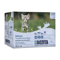 Produktbild von Bozita Kitten Nassfutter Häppchen in Sauce Fisch und Fleisch 12 x 85 g - 12 x 85 g