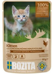 Produktbild von Bozita Kitten Stückchen in Sauce Huhn 12x85g - 12 x 85 g