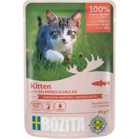 Produktbild von Bozita Kitten Stückchen in Sauce Lachs 12x85g - 12 x 85 g