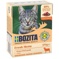 Produktbild von Bozita Nassfutter Katze Adult Lamm Stückchen in Sauce Getreidefrei Ohne Zucker 6x370 g