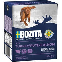 Produktbild von Bozita Naturals Happen Hundefutter Pute Stückchen in Gelee getreidefrei ohne Zucker 6x370g - 6 x 370 g