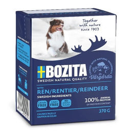 Bozita Naturals Hundefutter Stückchen in Gelee Rentier getreidefrei Adult 16 x 370 g - 6 x 370 g – Bild 1 von 6