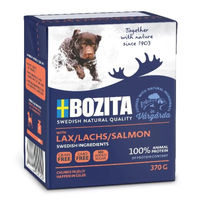 Produktbild von Bozita Naturals Stückchen in Gelee Lachs Getreidefrei Adult 6 x 370 g - 6 x 370 g