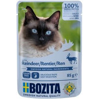 Produktbild von Bozita Pouch Hundefutter Stückchen in Soße Rentier und Huhn 12x85g - 12 x 85 g