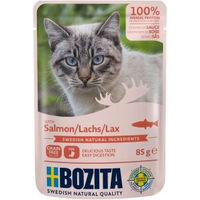 Produktbild von Bozita Pouch Stückchen in Soße Lachs 12x85g - 12 x 85 g