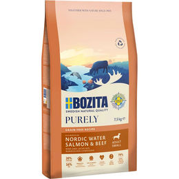 Bozita Purely Adult Hundefutter für kleine Hunde Lachs und Rind Getreidefrei 7,5 kg - 2 x 7,5 kg – Bild 1 von 4