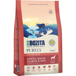 Bozita Purely Adult Large Hundefutter Lachs & Rind Getreidefrei 2,5kg - 2,5 kg – Bild 1 von 6