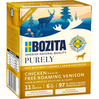 Produktbild von Bozita Purely Paté Hund Huhn & Hirsch Getreidefreies Nassfutter Adult 6 x 370 g - 6 x 370 g