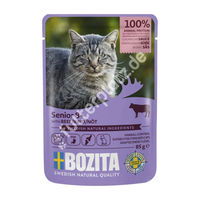 Produktbild von Bozita SE Cat Senior Pouch Stückchen in Sauce Rind 12 x 85 g - 24 x 85 g