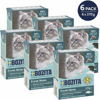 Produktbild von Bozita Tetra Häppchen in Gelee mit Schellfisch getreidefrei und ohne Zucker 6x370 g