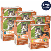 Produktbild von Bozita Tetra Häppchen in Gelee Sterilised Huhn und Rind Getreidefrei 6x370 g