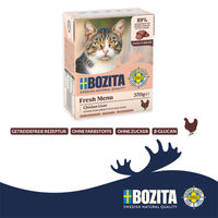 Produktbild von Bozita Tetra Häppchen in Sauce mit Hühnchenleber Getreidefrei und ohne Zucker 6x370 g