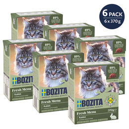 Bozita Tetra Häppchen Kaninchen in Gelee für erwachsene Hunde getreidefrei und ohne Zucker 6x370g - 6 x 370 g – Bild 1 von 3