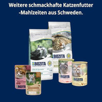 Produktbild von Bozita Tetra Probierpaket Katzenfutter für sterilisierte Katzen mit Huhn Saibling und Rind Getreidefrei 6x370g