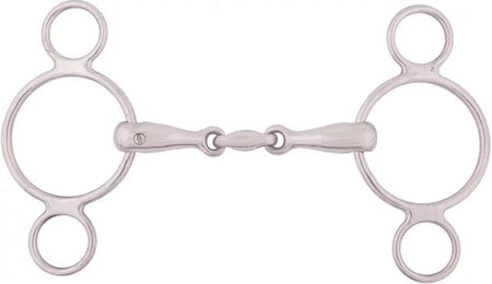 Produktbild von BR 3-Ring Gebiss aus Edelstahl für Pferde 12,5 cm