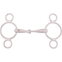 Produktbild von BR 3-Ring Gebiss einfach gebrochen aus Edelstahl 18 mm