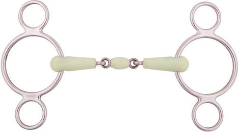 BR 3 Ringtrense Apple Mouth 18mm doppelt gebrochen aus Edelstahl – Bild 1 von 1