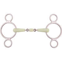 Produktbild von BR 3 Ringtrense Apple Mouth 18mm doppelt gebrochen aus Edelstahl