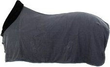 BR Abschwitzdecke mit Kragen aus Fleece in Grau 135 cm – Bild 1 von 2