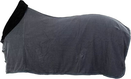 Produktbild von BR Abschwitzdecke mit Kragen aus Fleece in Grau 155 cm