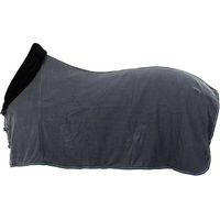 Produktbild von BR Abschwitzdecke mit Kragen aus Fleece in Grau 155 cm