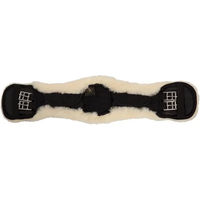 Produktbild von BR Cheviot Dressurgurt mit abnehmbarem Lammfell Schwarz-Natur 60cm