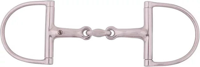Produktbild von BR D-Ringtrense doppelt gebrochen aus Edelstahl für Pferde 16 mm