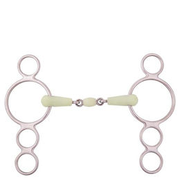 Produktbild von BR doppelt gebrochene 4-Ringtrense Apple Mouth 18 mm