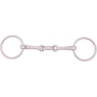 Produktbild von BR doppelt gebrochene Unterlegtrense aus Edelstahl für Pferde 13 mm