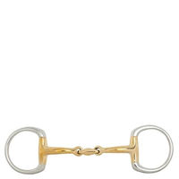 Produktbild von BR Double Jointed Eggbutt Gebiss Soft Contact 14 mm Silber