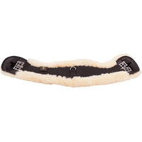 Produktbild von BR Dressur Kurzgurt Eclipse rund mit Schafpelz Schwarz 70 cm - 70 cm