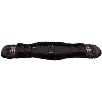 Produktbild von BR Dressur-Sattelgurt anatomisch mit Lammfell Schwarz 80 cm