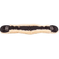 Produktbild von BR Dressur Sattelgurt anatomisch mit Schafpelz Schwarz Natur 80 cm - 1 Stk.