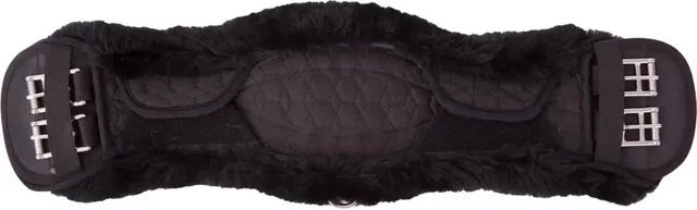 BR Dressurgurt Cheviot mit abnehmbarem Pelz Schwarz Größe 70 – Bild 1 von 3