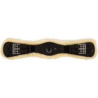 Produktbild von BR Dressurgurt Lincoln Lederkurzgurt mit medizinischem Lammfellpolster 60 cm
