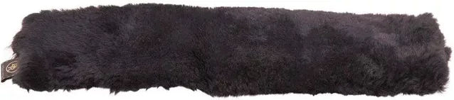 BR Dressurgurtschoner aus Leder in Schwarz – Bild 1 von 2
