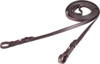 BR Dressurzügel aus Leder für Warmblut in Braun mit Silber - 1 Stk. – Bild 1 von 2