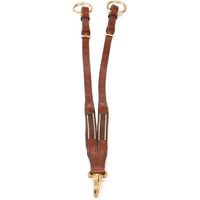 Produktbild von BR Elastische Martingalgabel und Haken aus Leder in Braun für Vollblut