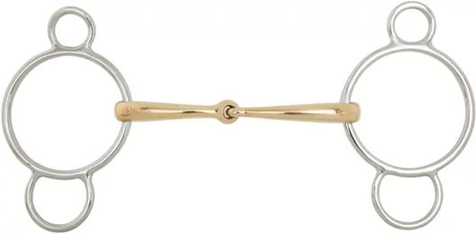 Produktbild von BR Equitation 3-Ring Gebiss Soft Contact einfach gebrochen 16mm