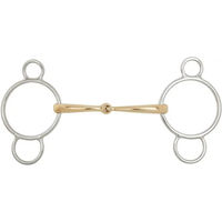 Produktbild von BR Equitation 3-Ring Gebiss Soft Contact einfach gebrochen 16mm