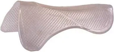 Produktbild von BR Equitation Anatomisch geformtes Sattelpad für Pferde mit Softgel in Weiß und Transparent