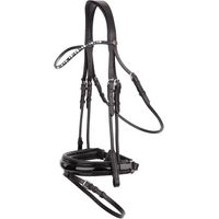 Produktbild von BR Equitation Andover Anatomisch geformte Reitzäume aus Leder Schwarz Full
