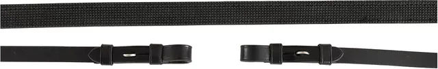 BR Equitation Antirutsch-Lederzügel für Pferde in Schwarz ohne Stopper – Bild 1 von 1