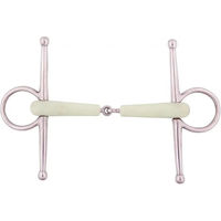 Produktbild von BR Equitation AppleMouth Gebiss für Pferde aus Edelstahl 15mm in Rosa Weiß