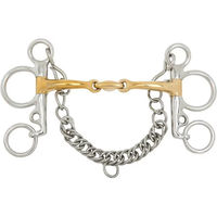 Produktbild von BR Equitation Baby Pelham Gebiss für Pferde doppelt gebrochen Soft Contact aus Edelstahl