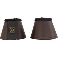 Produktbild von BR Equitation Basic Pferde Glocken Gamaschen aus Kunstleder Braun Größe L