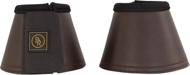 Produktbild von BR Equitation Basic Pferde Glocken Gamaschen aus Kunstleder Braun XL