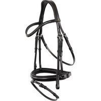 Produktbild von BR Equitation Brackley Kombinierte Reittrense Full aus Leder in Schwarz