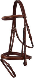Produktbild von BR Equitation Cheltenham Trense aus Leder in Braun für Vollblut