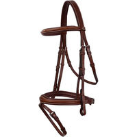 Produktbild von BR Equitation Cheltenham Trense aus Leder in Braun für Vollblut